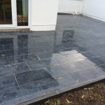 paving with a wet look