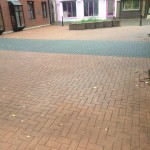 red brick paving